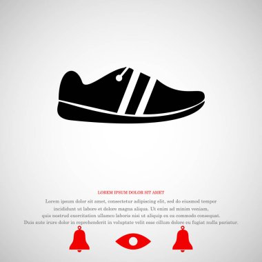  Ayakkabı düz simgesi