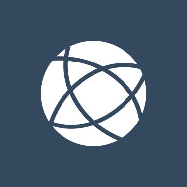 Küresel teknoloji vektör simgesi