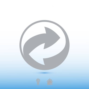 geri dönüşüm işareti simgesi