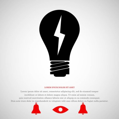 ampul vektör simgesi