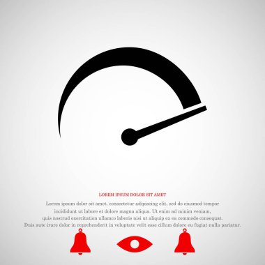 hız göstergesi düz simgesi