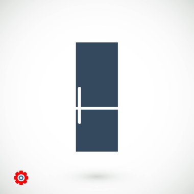 Buzdolabı düz simgesi