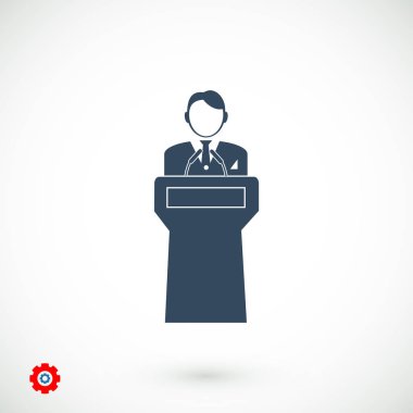  Hoparlör standlar podyum arkasında