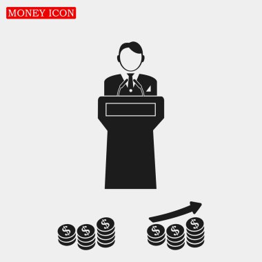  Hoparlör standlar podyum arkasında