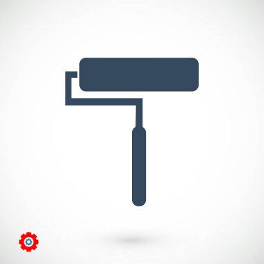 Düz fırça simgesini