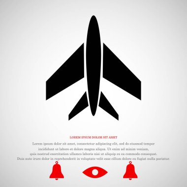 uçak işareti simgesi