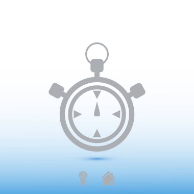 Stopwatch Düz Simgesi
