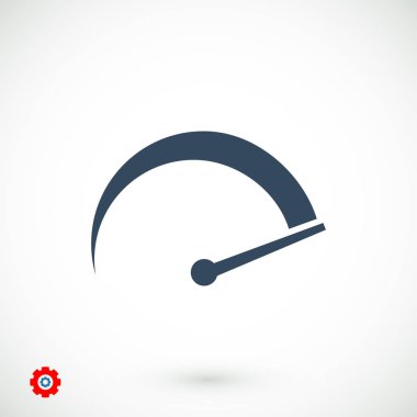 hız göstergesi düz simgesi