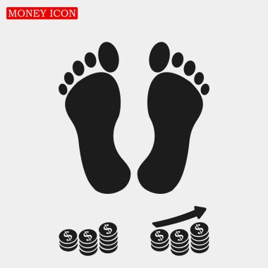 ayak işareti simgesi