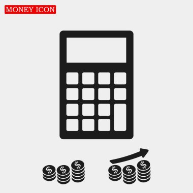 Hesap Makinesi Düz Simgesi