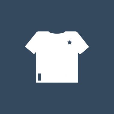 Tişört Düz Simgesi