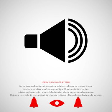 hoparlör işareti simgesi