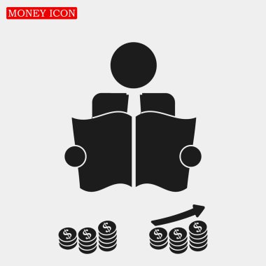 kitap okuyucu işareti simgesi