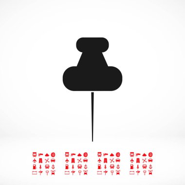 Düz raptiye simgesini