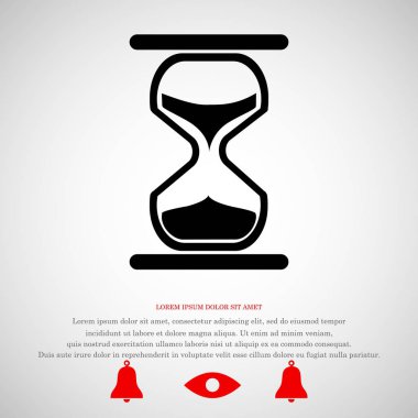 kum saati düz simgesi