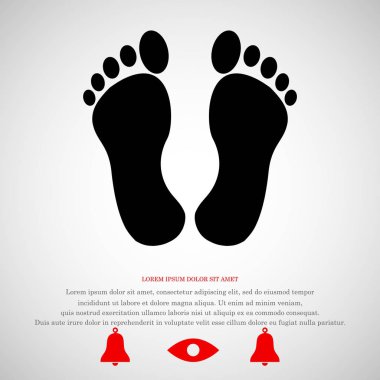 ayak işareti simgesi