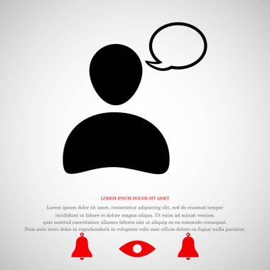 sohbet balonu simgesinin