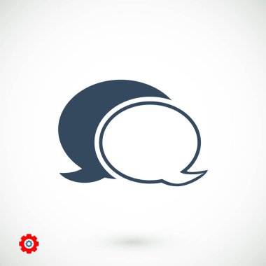 sohbet balonu simgesinin