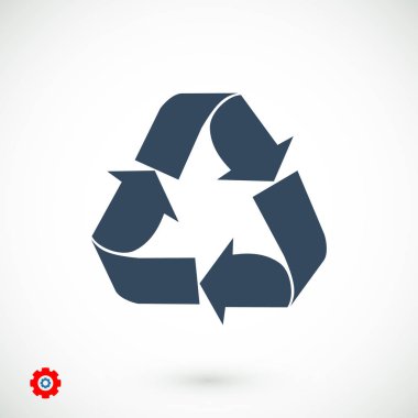 geri dönüşüm işareti simgesi