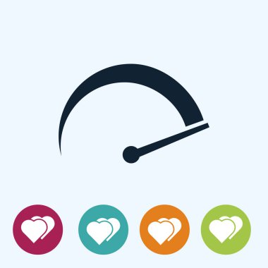 hız göstergesi düz simgesi