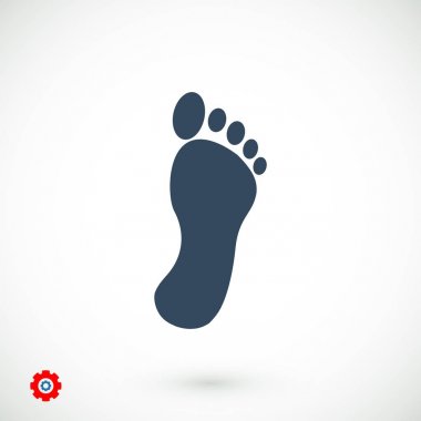 ayak yazdırma simgesi