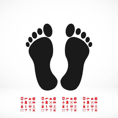 ayak işareti simgesi