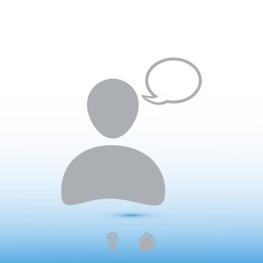 sohbet balonu simgesinin