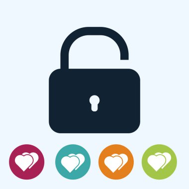 kilit işareti simgesi