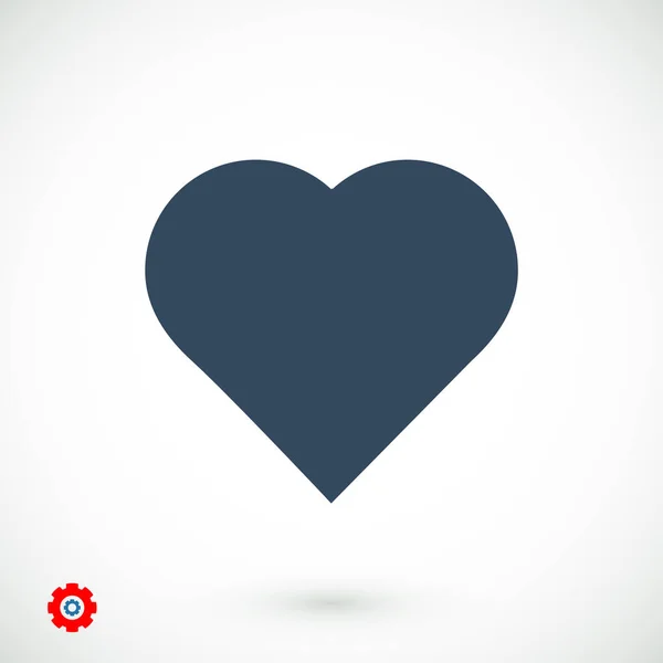 Herzzeichen-Symbol — Stockvektor