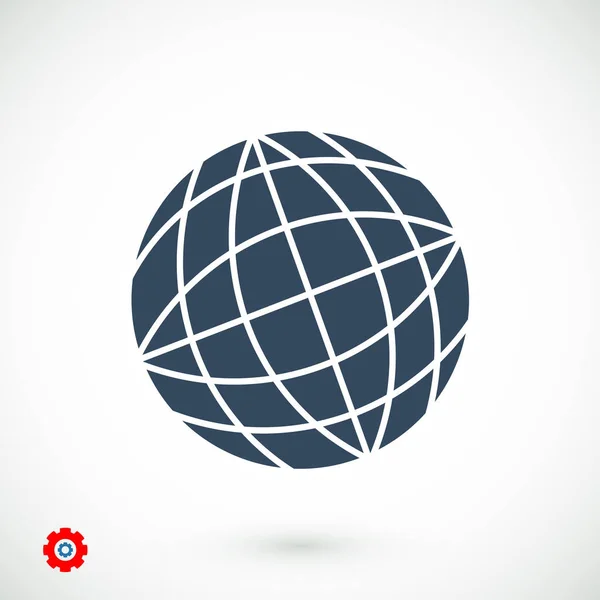 Globe icône terre — Image vectorielle
