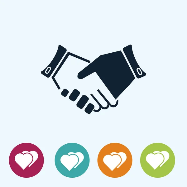 Handshake sign icon — Stock Vector