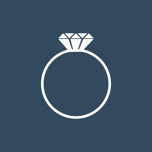 Gyűrű jele ikon — Stock Vector