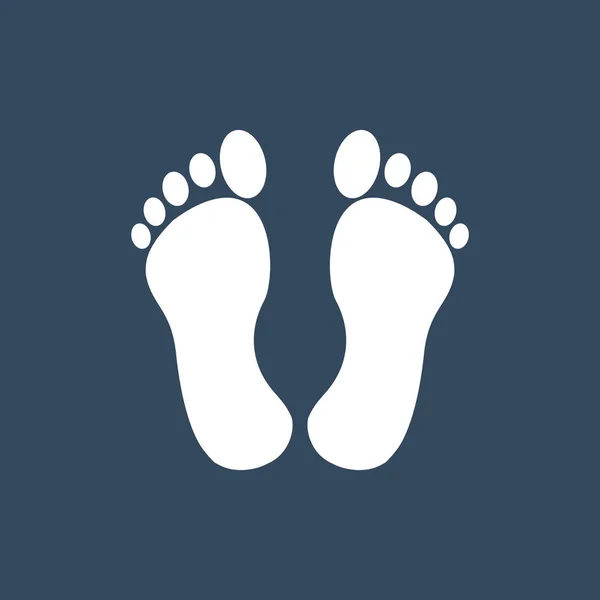 Icona segno piedi — Vettoriale Stock