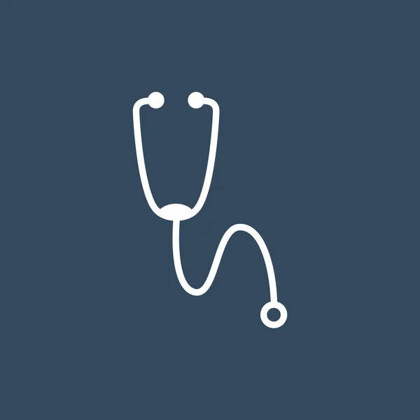 Stethoscope sign icon — Stock Vector