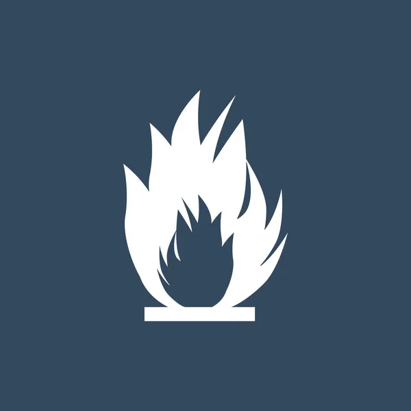 Feuerzeichen-Symbol — Stockvektor