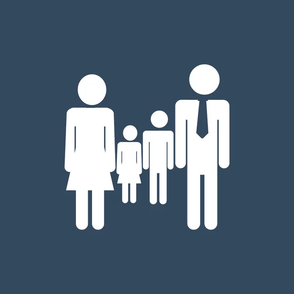 Icône de signe de famille — Image vectorielle