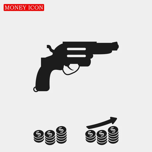 Revolver sign icon — Stock Vector