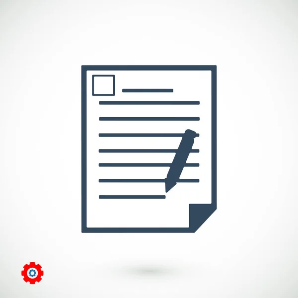 Icono de documento de oficina — Vector de stock