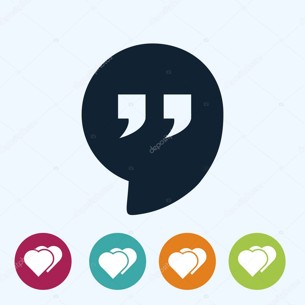 Quote sign icon