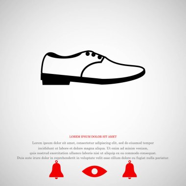  Ayakkabı düz simgesi