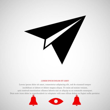 uçak işareti simgesi