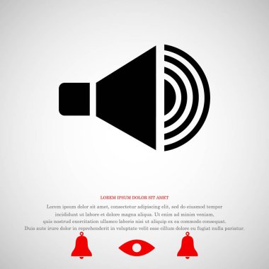 hoparlör işareti simgesi