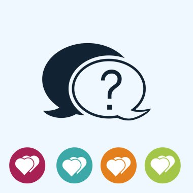 sohbet balonu simgesinin