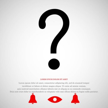 Soru işareti simgesi simgesi