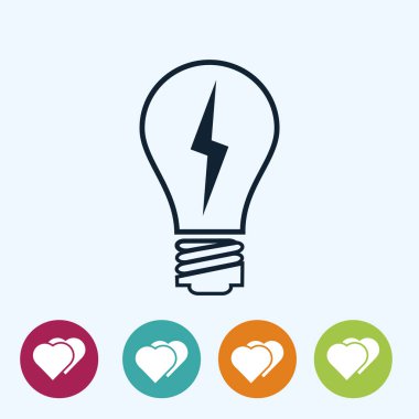 ampul vektör simgesi