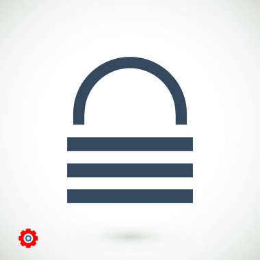 kilit işareti simgesi