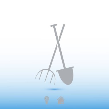 Bahçe çatal, Bahçe küreği simgesi