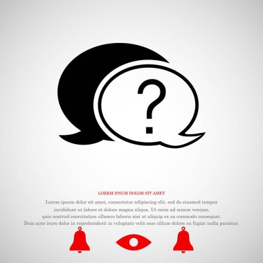 sohbet balonu simgesinin