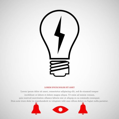 ampul vektör simgesi