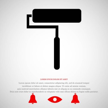 Düz fırça simgesini